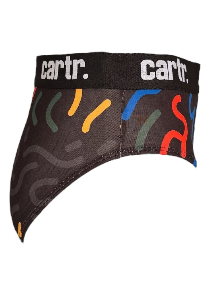 Cartr Cotton Stretch Brief - Geometric