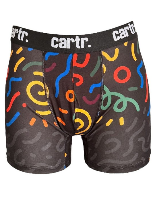 Cartr Cotton Stretch Boxer Brief - Geometric