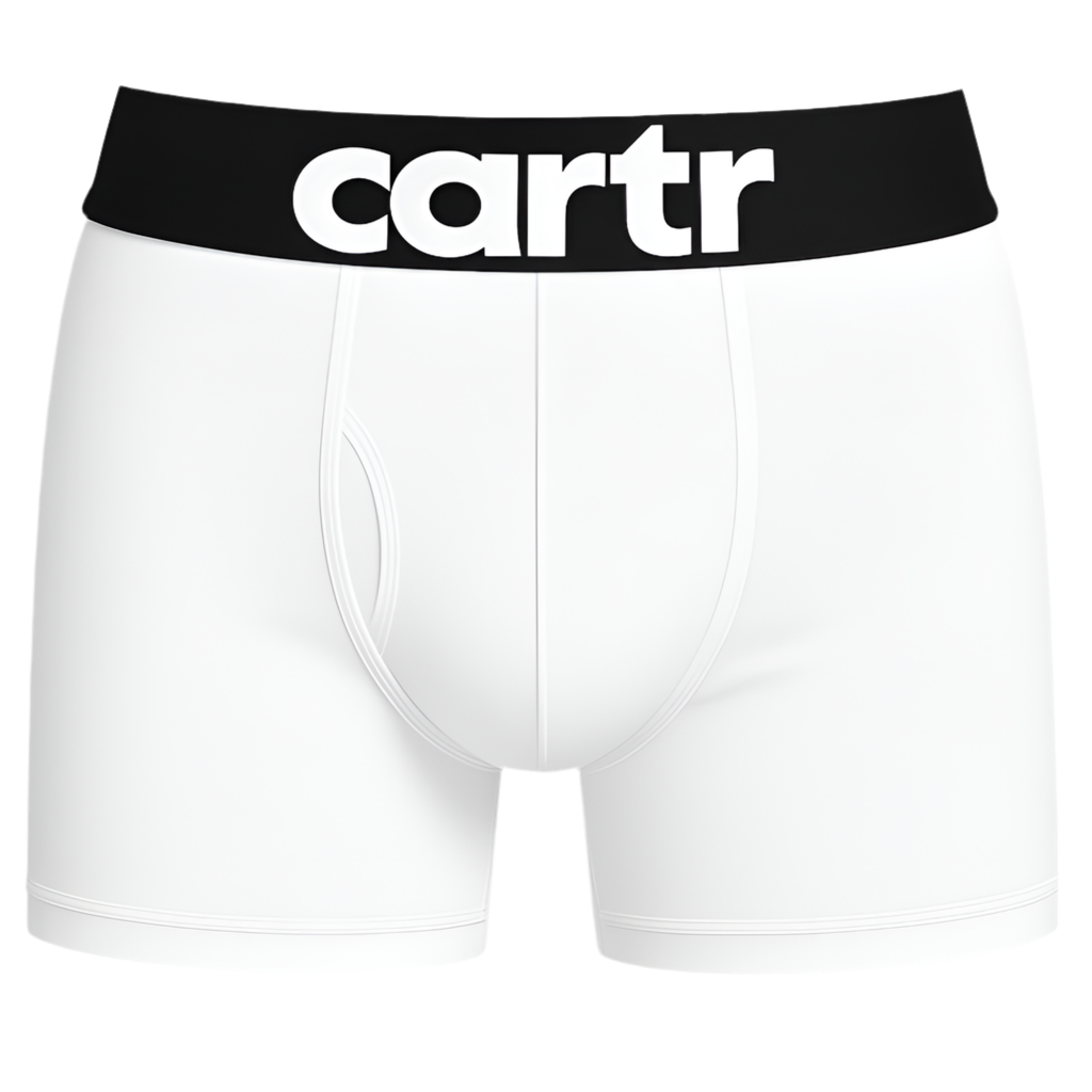 Classic Cartr Boxer Briefs - White/Black