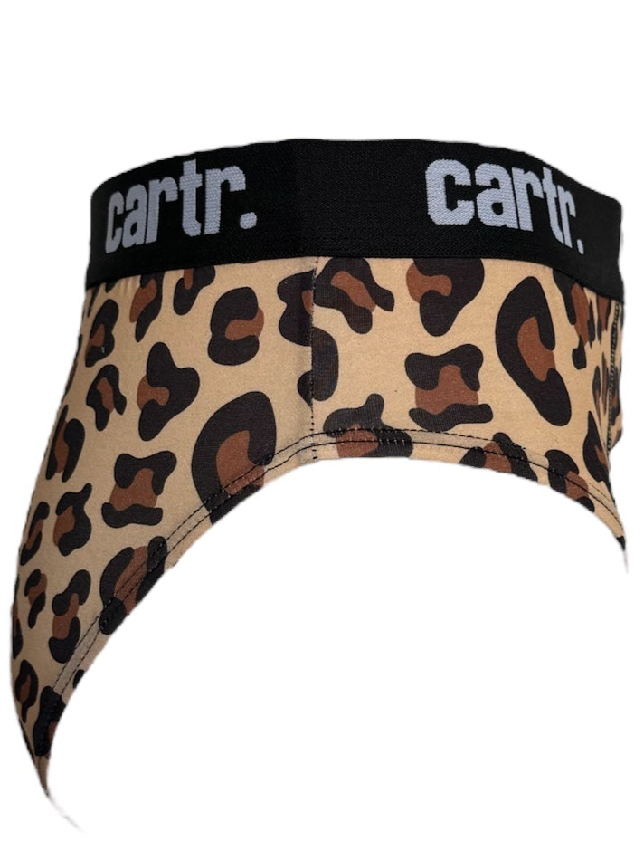 Cartr Cotton Stretch Brief - Leopard