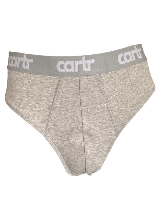 Cartr Cotton Stretch Brief - Grey