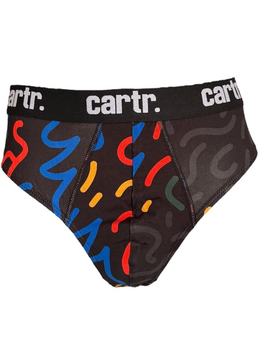 Cartr Cotton Stretch Brief - Geometric